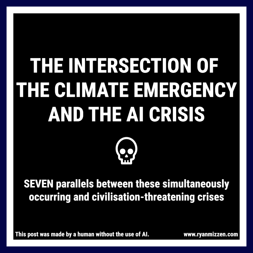 The Intersection of the Climate Emergency and the AI Crisis