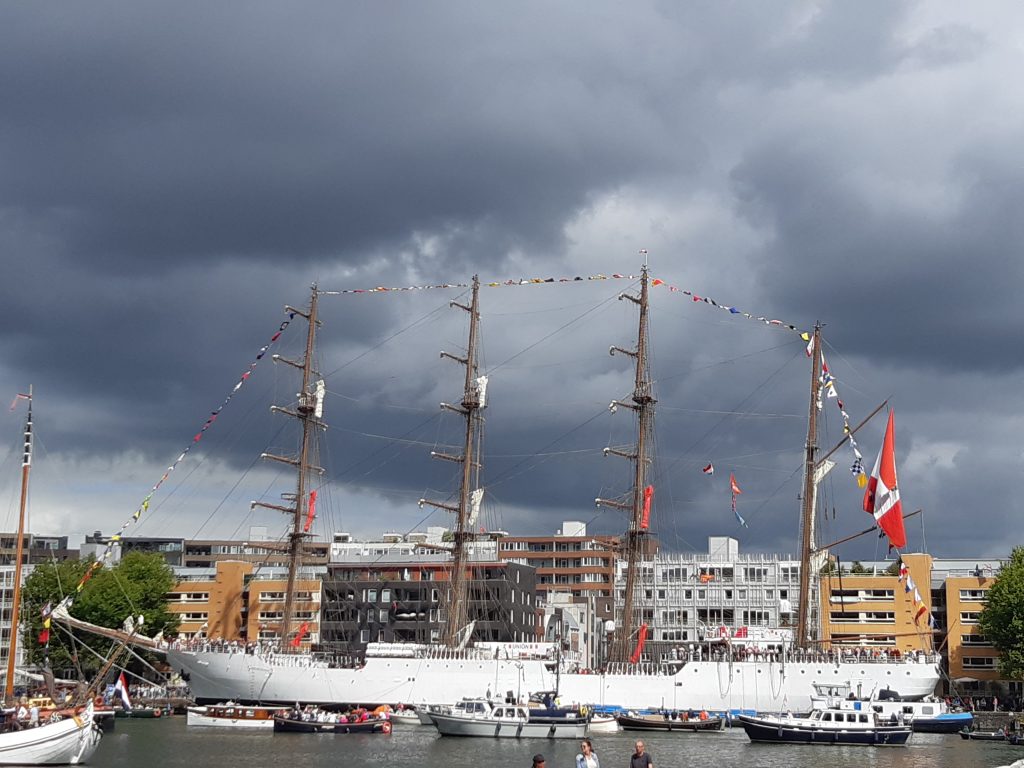 The Barque B.A.P. Unión at Sail Amsterdam 2025.